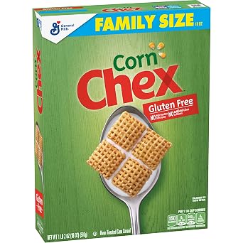 Corn Chex Breakfast Cereal, Gluten Free, Family Size, 18 oz