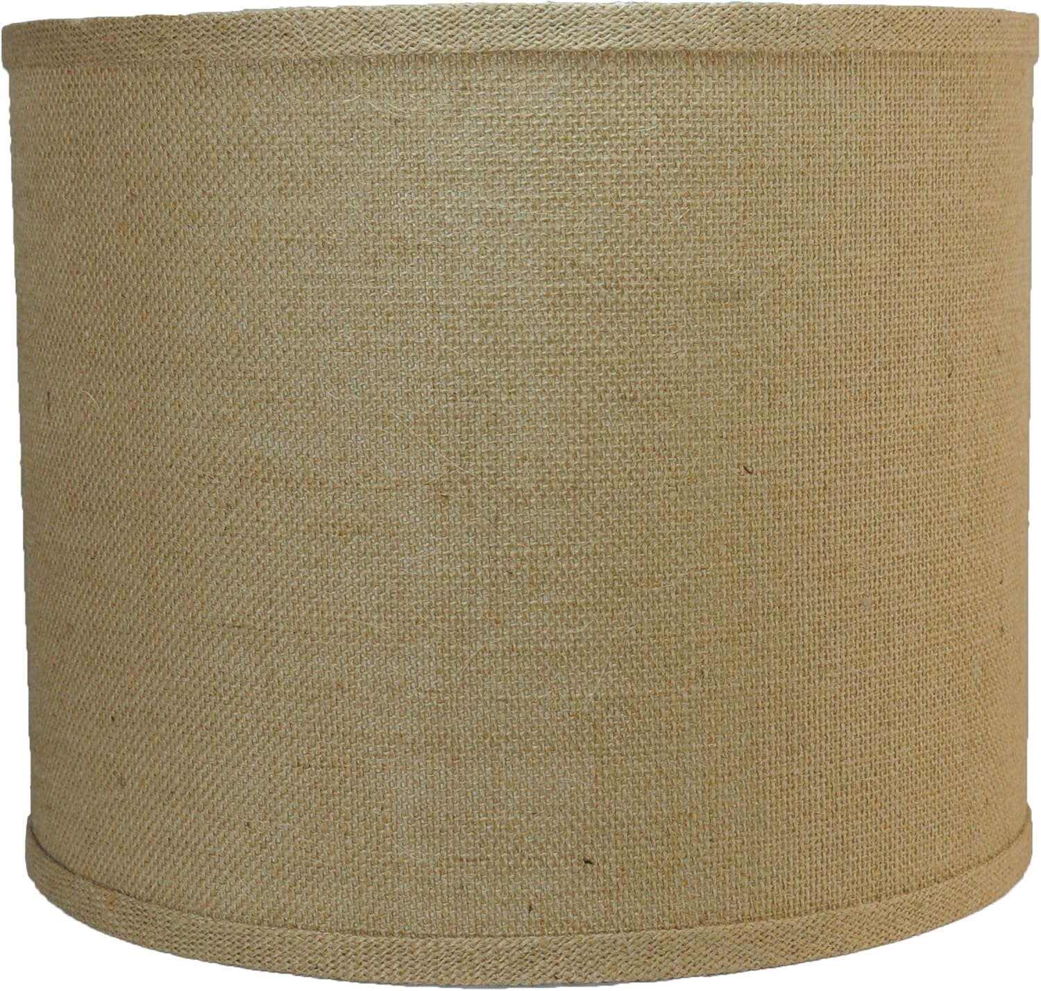 Urbanest Burlap Drum Lamp Shade, 12-inch by 12-inch by 10-inch, Spider