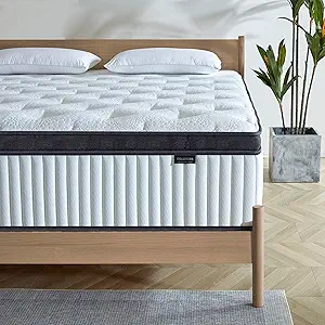 King Size Mattress, 12 Inch King Size Memory Foam Mattress in A Box for Comfort Sleep & Pain Relief, CertiPUR-US Certified, Medium Firm Mattresses