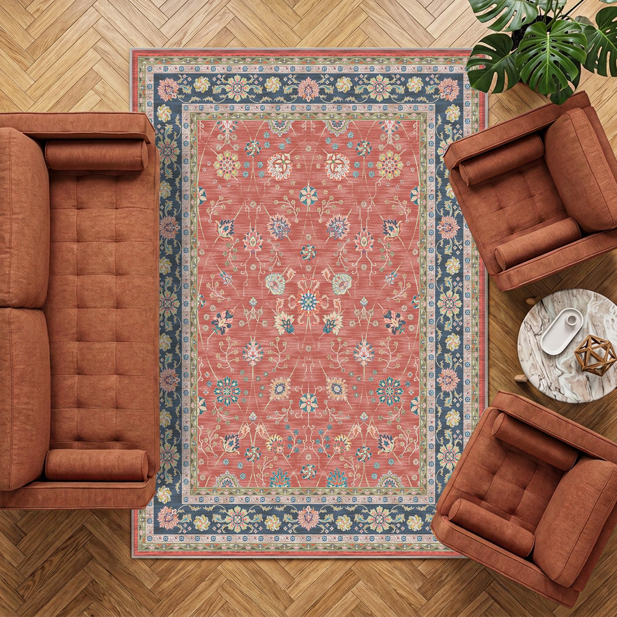 Decoranddecor Persian Rugs Living Room 160x230cm Washable Non-Slip