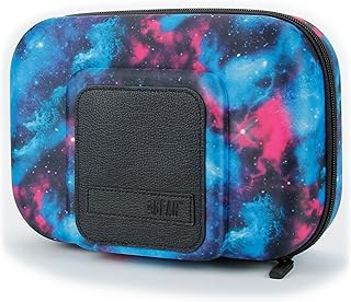 USA Gear Vape XL Travel Case - Hard Case for Pens, Cart Battery, Dab Pen, Battery and Charger, and more Vape Accessories - Water Resistant Exterior, 3 Internal Pouches - Galaxy