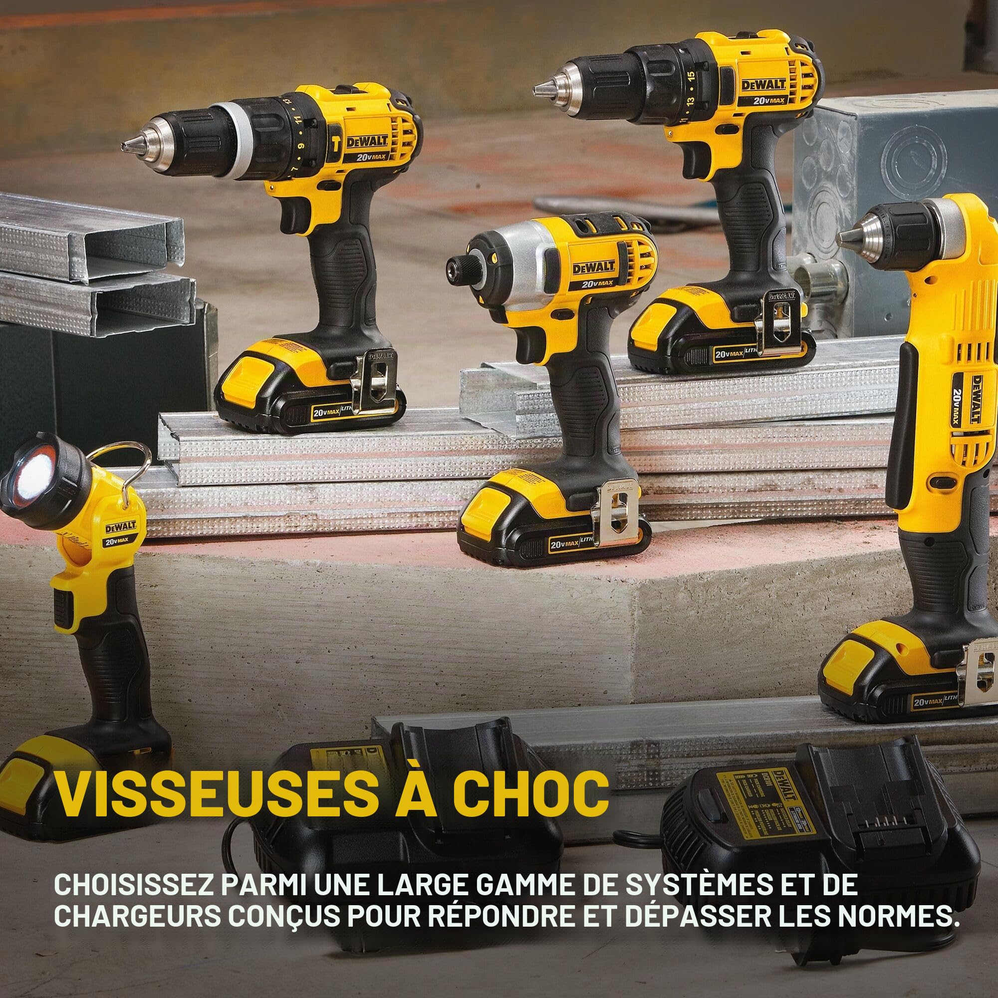 Dewalt DWARA120 Lot d’accessoires à angle droit