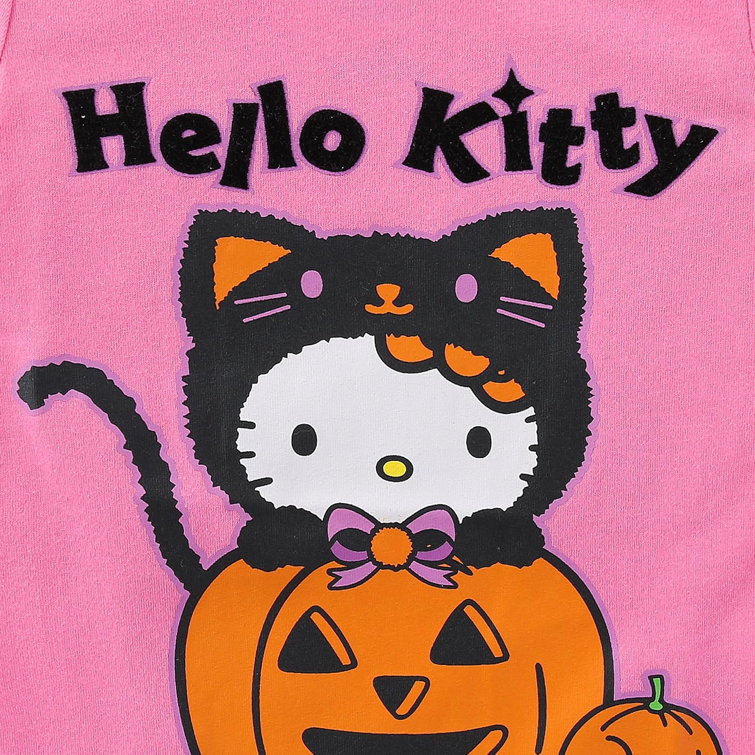 Hello Kitty Sanrio Girls Halloween Short Sleeve T-Shirt for Big Kids