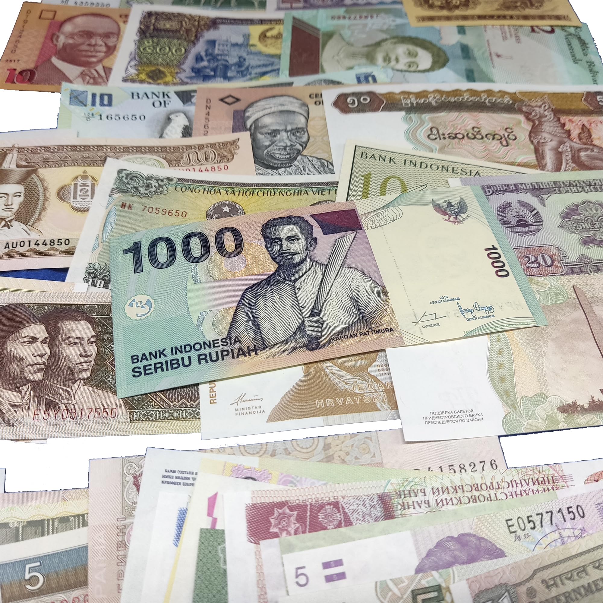 IMPACTO COLECCIONABLES | Collezione di 50 Banconote Autentiche del Mondo – Senza Duplicati, Fuori Corso e provenienti da Diversi Paesi | Ideale per Collezionisti, Include Certificato di Autenticità