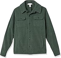 Vista 5 de Tienda Essentials Men's Long-Sleeve Polar Fleece Shirt Jacket