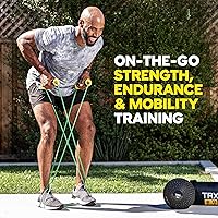 Vista 7 de TRX Training Bandit Kit, Home Workout Resistance Band Set with Strength-Training Resistance Bands and Universal-Fit Handles for Exercise Bands