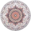 Knsbk Yoga Mat Large Round 12.7x3.5mm Extra Thick Ultra Comfortable Non-Slip Meditation Mat