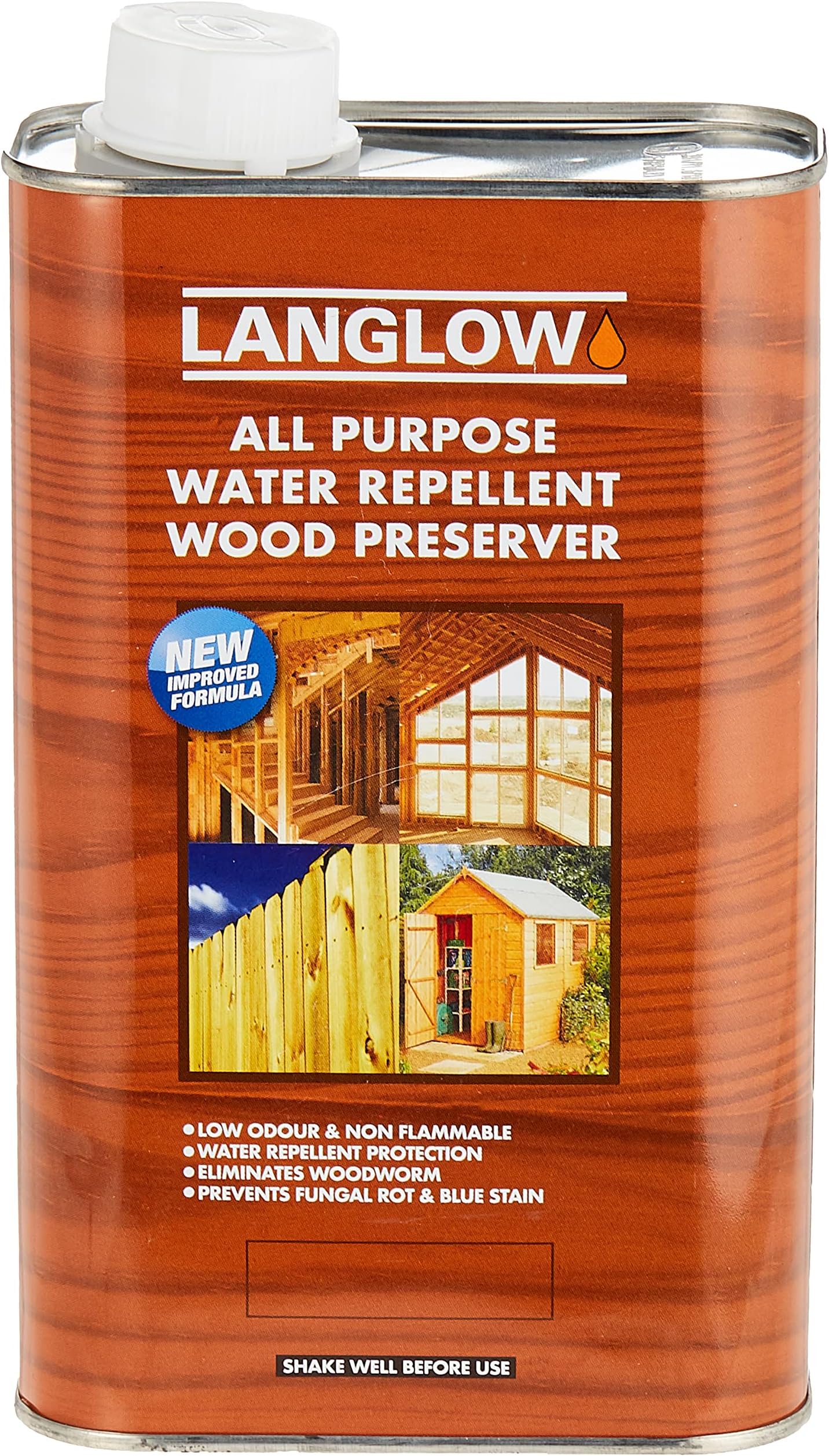 Langlow Wood Preserver 1 Liter, Clear