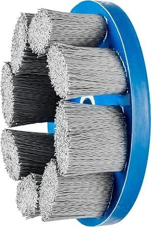 PFERD 83952 M-Brad Standard Density Composite Disc Brush, Silicon Carbide, 6" Diameter, 0.022 Round Filament, 2500 RPM, 320 Grit