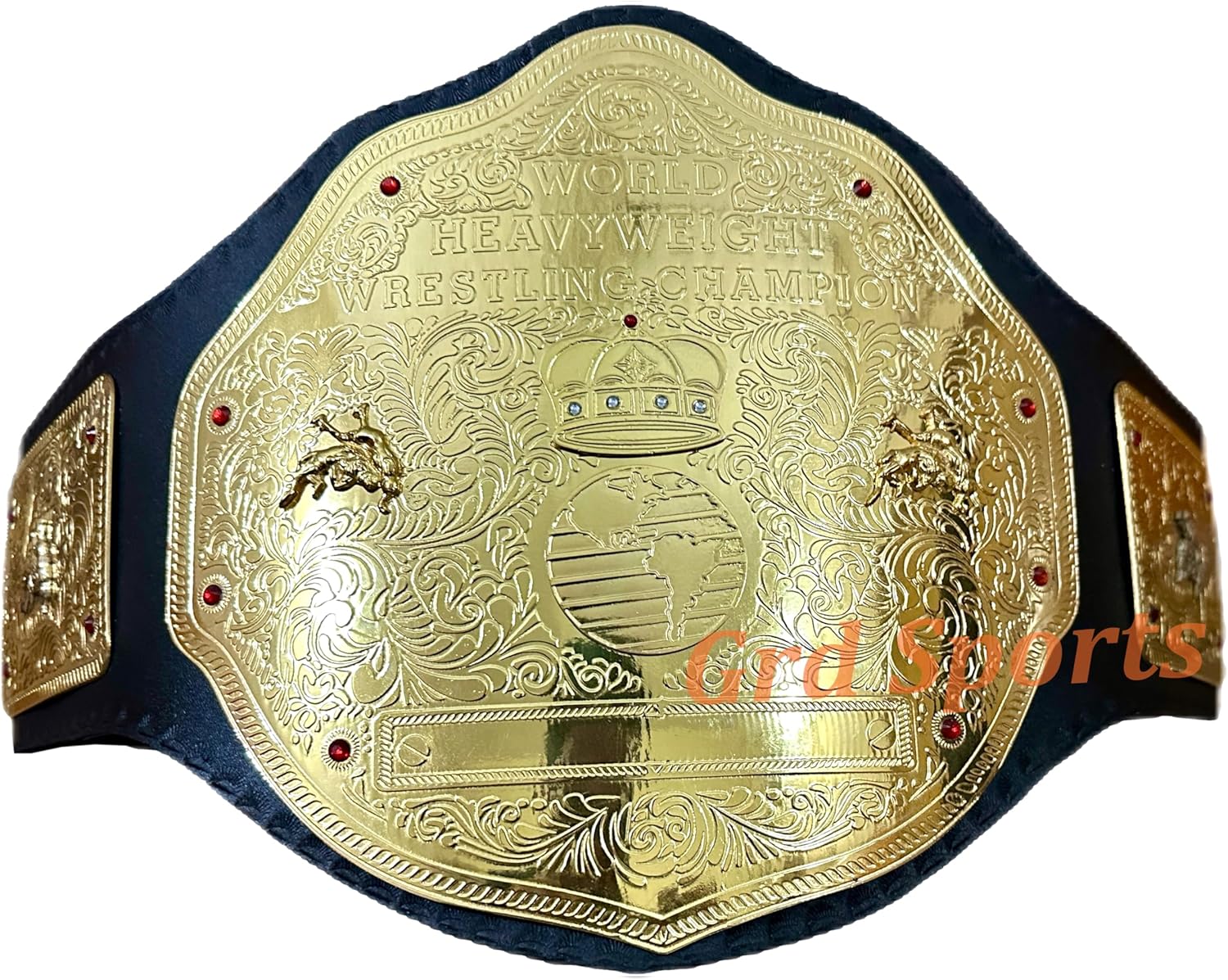 GRD Big Gold World Heavyweight Wrestling Championship Replica Title Belt Adult Size