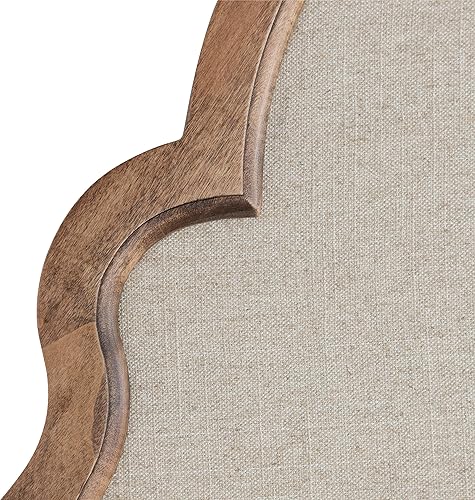 Miniatura 4 de Kate and Laurel Hogan Farmhouse - Tablón de anuncios decorativo con marco de tela de arco, 24 x 36 pulgadas, rústico natural, tablón de anuncios