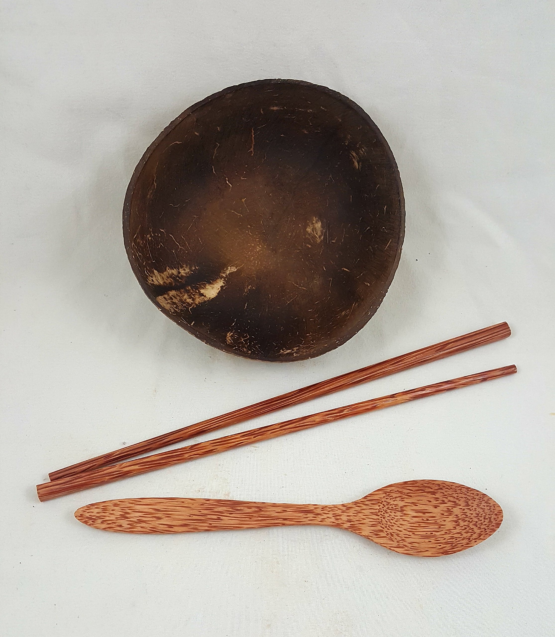 Handmade Coconut Shell Bowl Set (2)