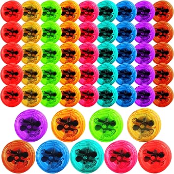 54 Pcs Light Up Yo Yo Professional Responsive Ball Bearing Yoyo for Beginners Advanced String Yo Yo Tricks and Looping Play Easter Basket Stuffers, 9 Colors