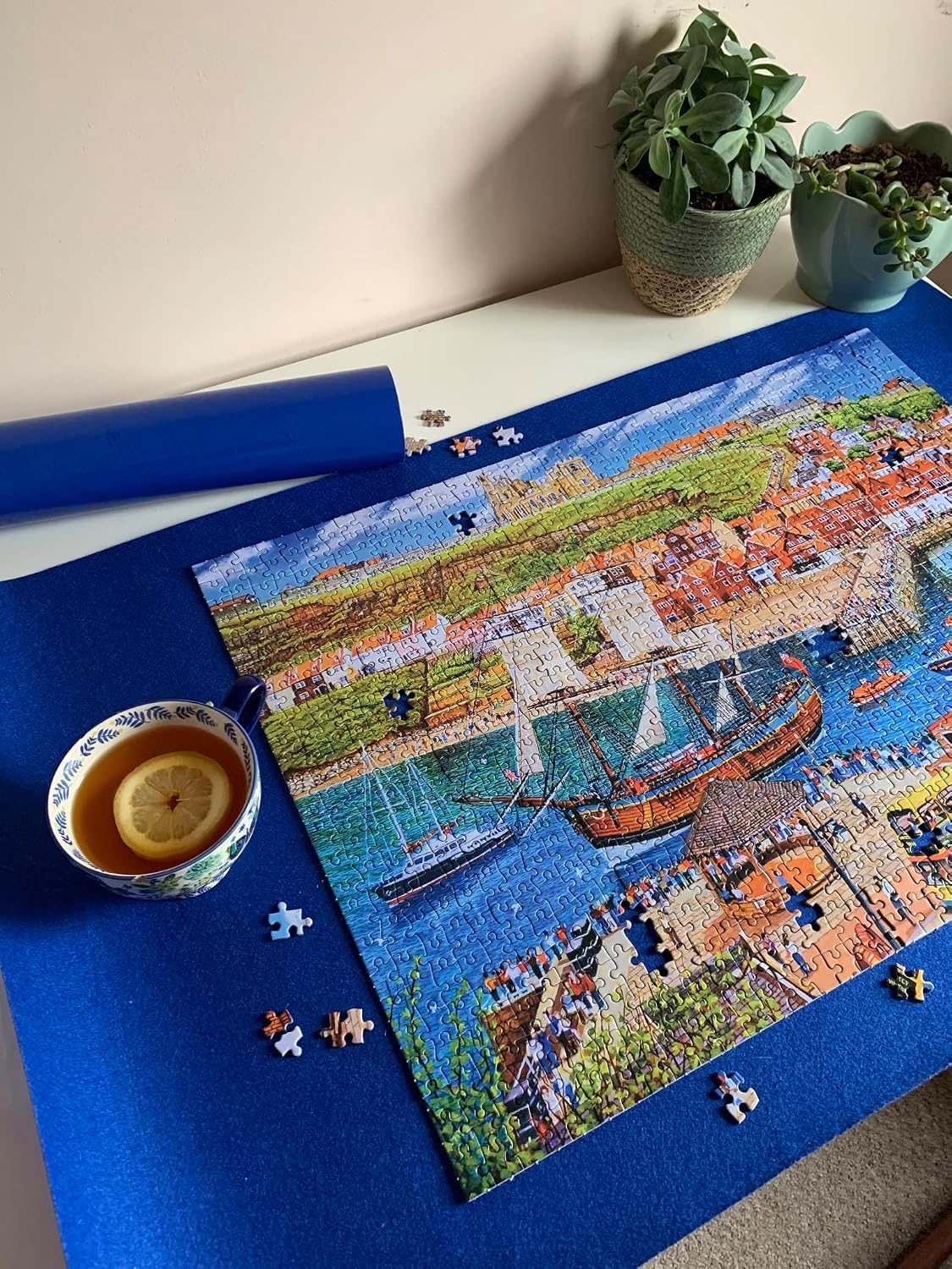 The Puzzle Roll from Gibsons | Puzzle Storage | Non Slip Surface for 1000 Piece Puzzles | Portable Jigsaw Puzzle Accessory