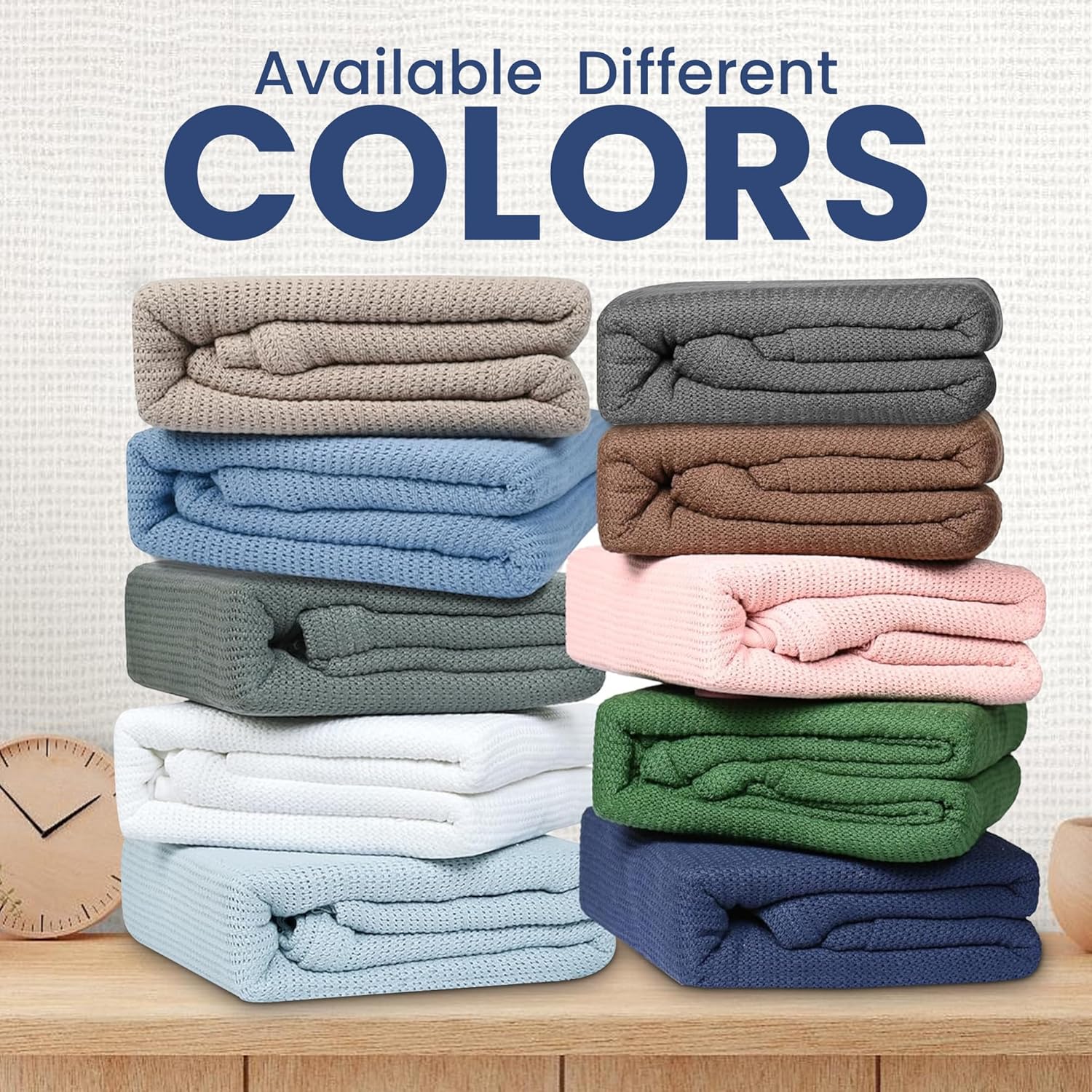 Linteum Textile Supply Leno Weave Taupe Blanket, Twin 100% Cotton, Lightweight, Warm, Fluffy, Premium and Durable Soft & Cozy Bed Blanket for Home, Couch, Sofa & Dorm, All Season Throw [66x90] - Image 7