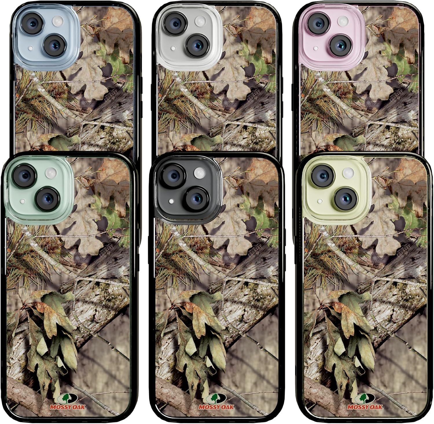 cellhelmet Magnitude Case for iPhone 15 | MagSafe Compatible | Drop Test Certified | Shockproof Durable iPhone 15 Mossy Oak Case | Breakup Country in Onyx Black