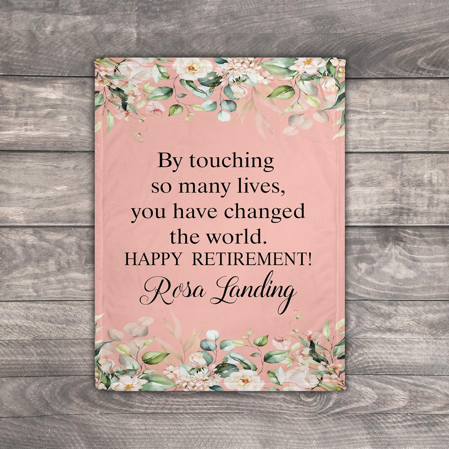 Personalized BlanketRetirement Gift for Coworker, Retirement Gift