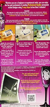 Armour Etch Stencil Rub N Etch Stencil, Zig Zag Border, 5-Inch by 8-Inch