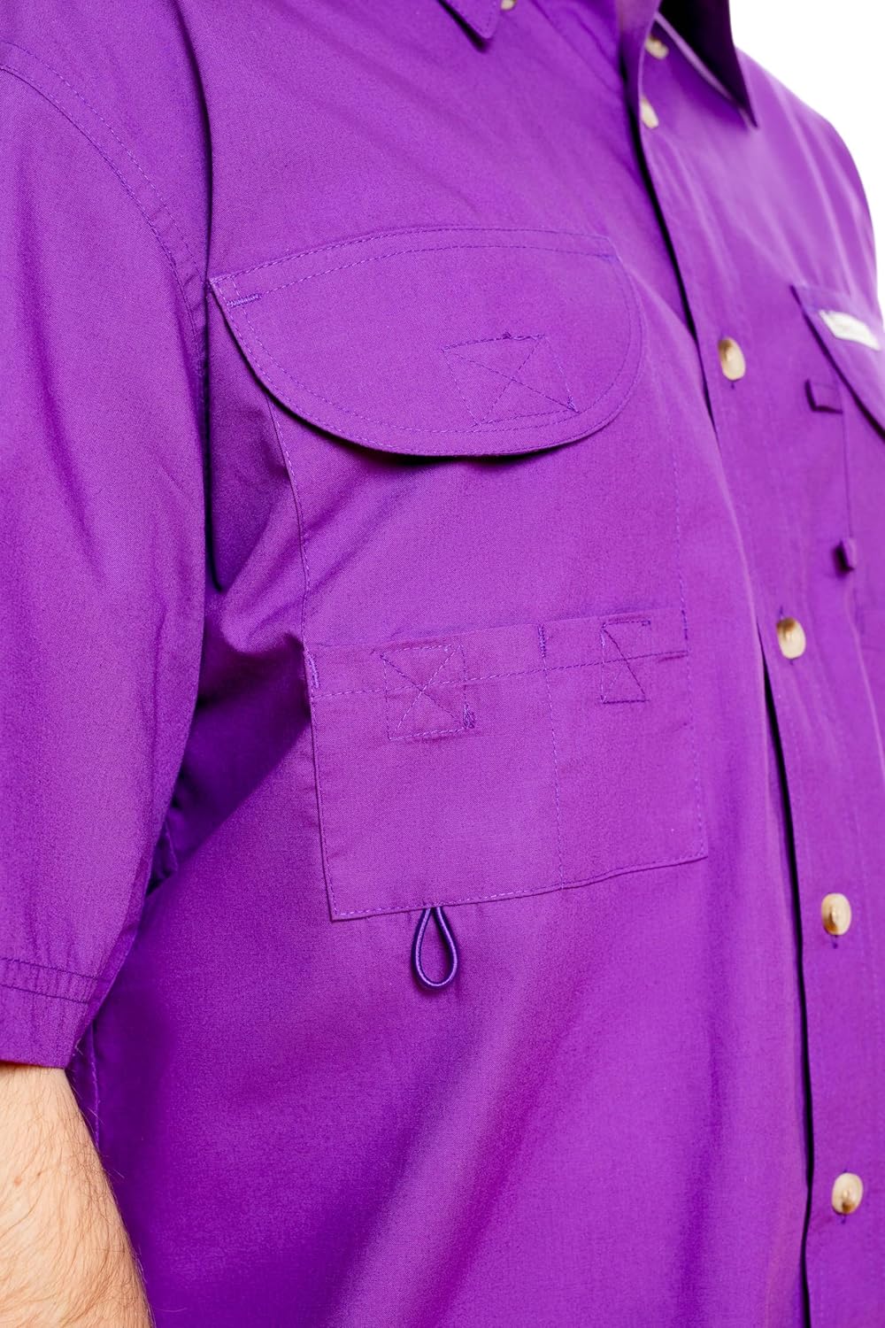 Men's Long Sleeve Fishing Button Down Shirt, Breathable Outdoors Casual Lightweight Shirt - Image 4