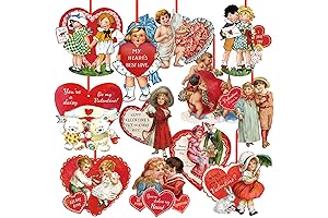 Vintage Valentines Hanging Ornaments
