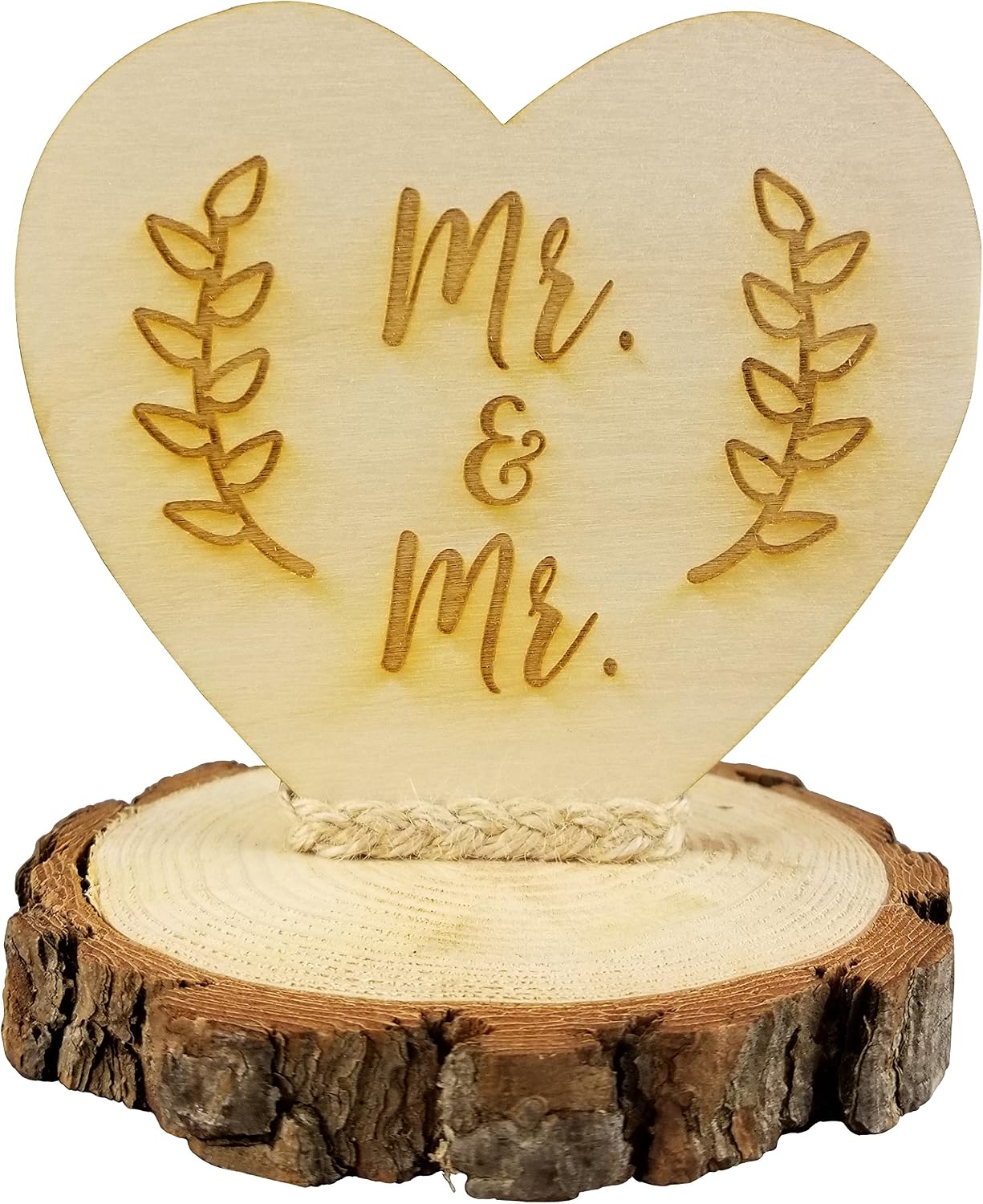 Gettin Hitched Western Affection Wedding Cake Topper: Heart Color: GOLD