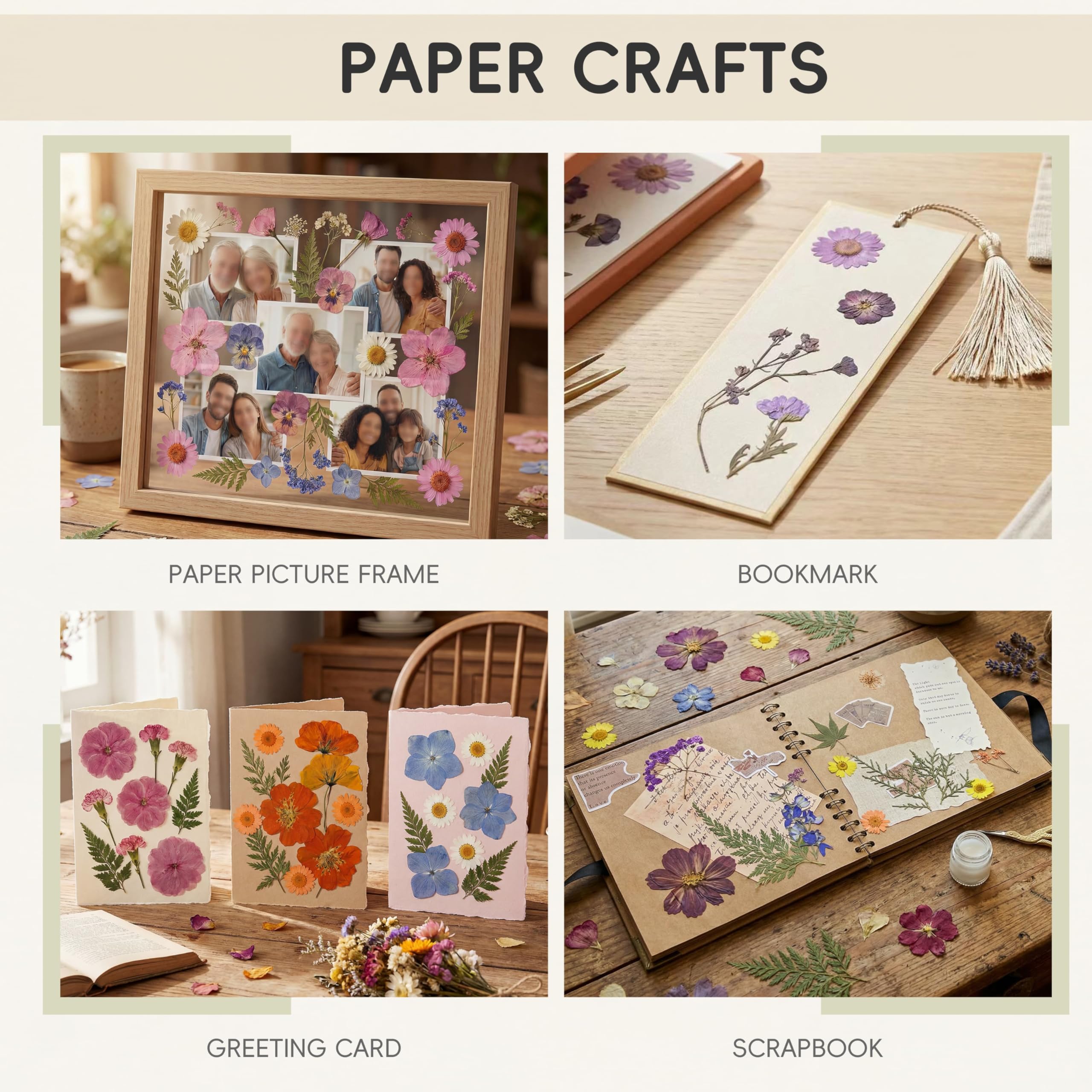 100 Stück getrocknete gepresste Blumen zum Basteln, echte natürliche getrocknete gepresste Blumen in Rosa, Lila und Blautönen für Harz, DIY-Kunst, Schmuck, Kerzen und Seife – Pinzette im Lieferumfang
