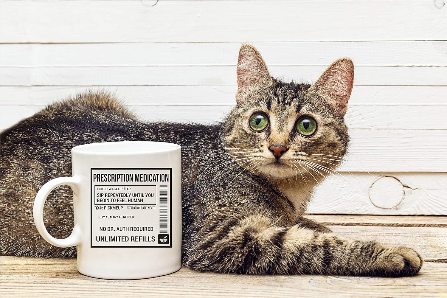 70% Off Discount Prescription Coffee Mug - Funny Coffee Mug - White 11 Oz. Coffee Mug - Great Novelty Gift for Doctor, Nurse, Pharmacists, Mom, Dad, Co-Worker, Boss and Friends