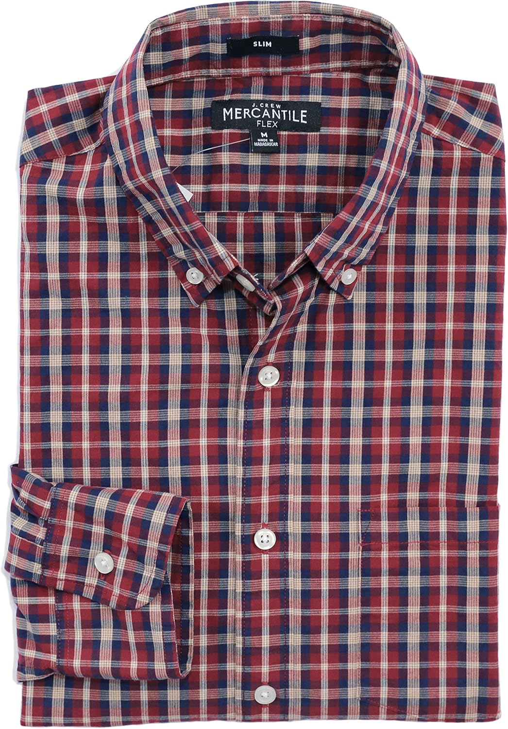 J.Crew Mercantile Men's Slim Fit Flex Washed Shirt at Amazon Men’s