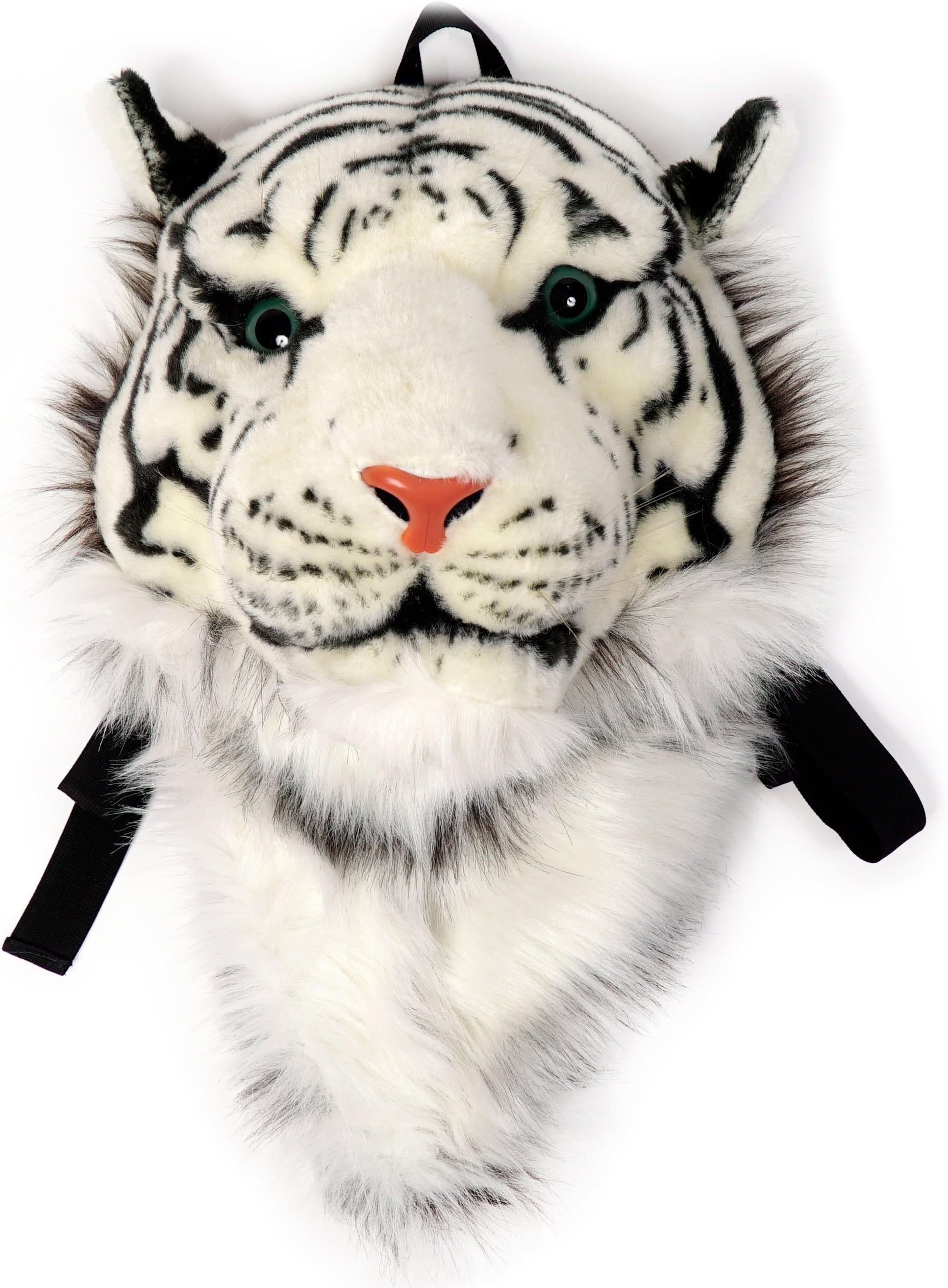 Animal Head Backpack (White Tiger Large)