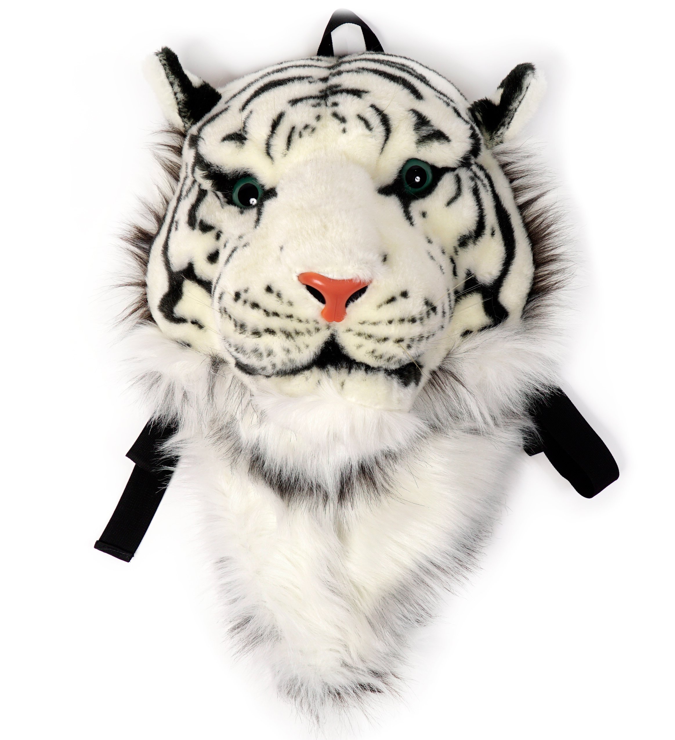 Animal Head Backpack (White Tiger Large)