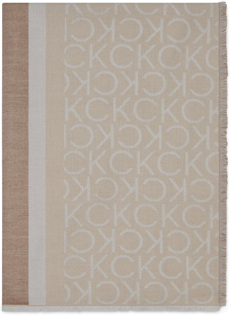 Calvin Klein Women's Repeat Logo Cozy Winter Scarf