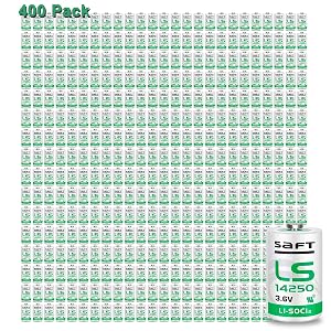 400pcs 3 6v LS14250 LS 14250 C 1 2 AA Lithium Battery 1200mAh Replace for SAFT LS14250 Battery