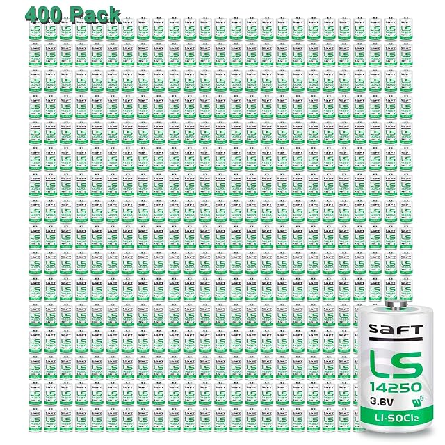 400pcs 3 6v LS14250 LS 14250 C 1 2 AA Lithium Battery 1200mAh Replace for SAFT LS14250 Battery