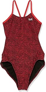 TYR Durafast Elite Cutoutfit - Bañador de una Pieza, Color Rojo, Rojo