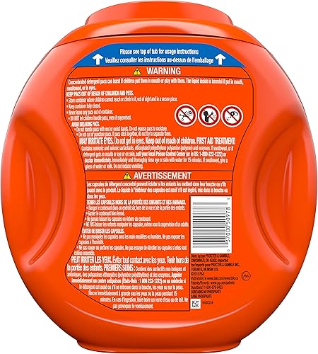 Miniatura 93 de Tide PODS - Cápsulas de detergente líquido para lavandería, compatible con lavadoras de alta eficiencia, 42 unidades, limpieza potente 3 en 1 en un