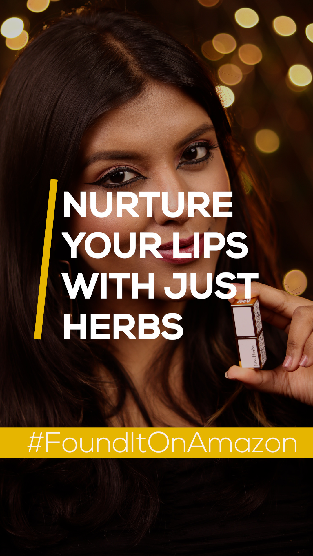 Image of Just Herbs Ayurvedic Creamy Matte Lipstick For Moisturized Lips - Parabens & Chemical Free Half Size 1.8gm