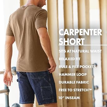 Wrangler Authentics mens Loose Fit Carpenter Short