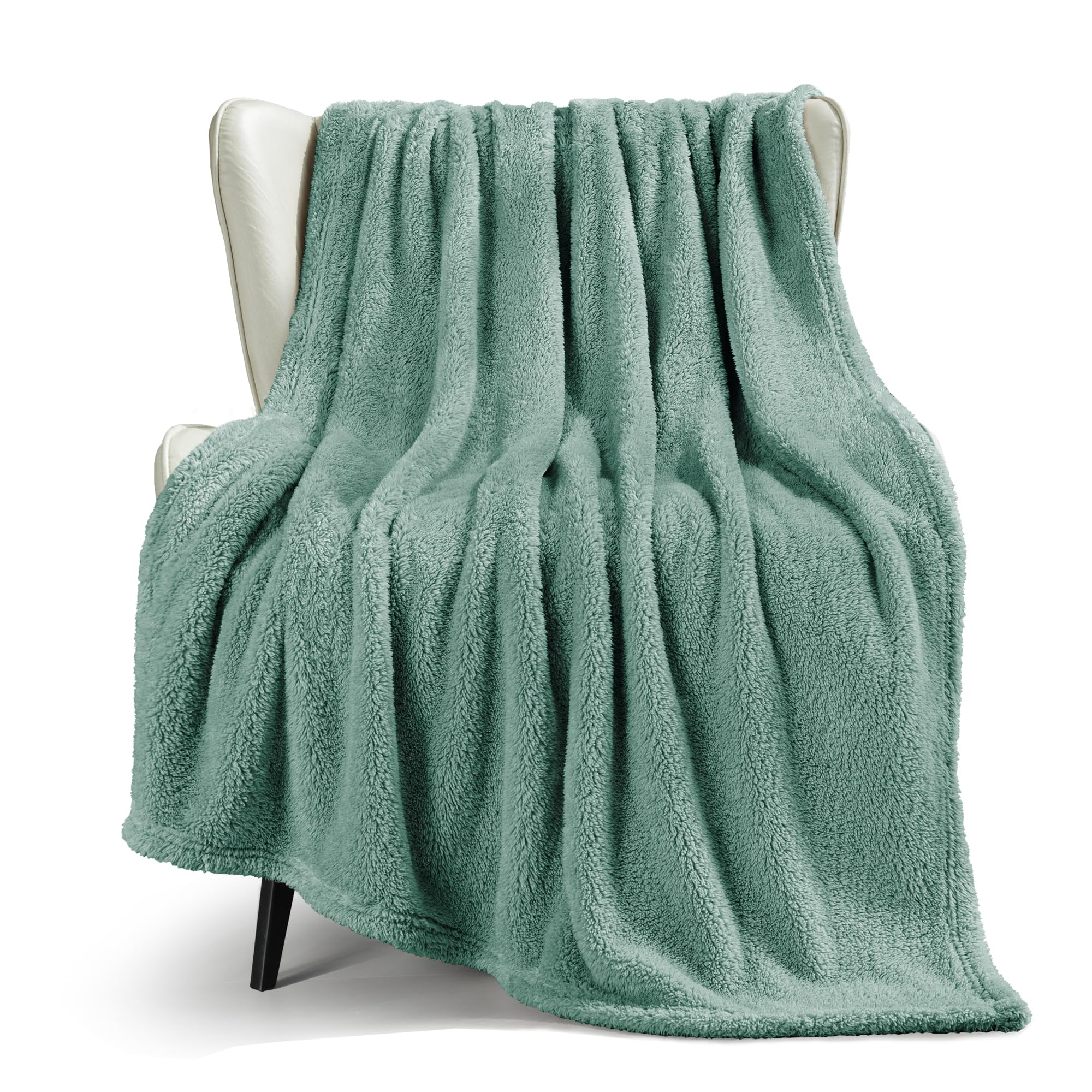 Exclusivo Mezcla Soft Fleece Throw Blanket for Sofa Super Soft Velvet Plush Blanket for Bed Fuzzy Cozy and Warm for All Seasons 127x152 CM