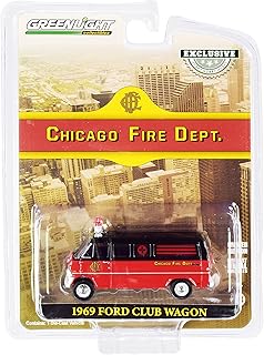Greenlight 30242 1969 Club Wagon Ambulance - CFD Chicago Fire Department (Hobby Exclusive) 1:64 Scale