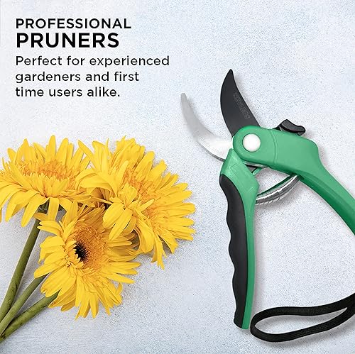 Miniatura 8 de Mockins Professional Garden BYPASS tijeras de podar, cortador de arboles podadera, podadora de mano, cuchillas de acero inoxidable  Capacidad de