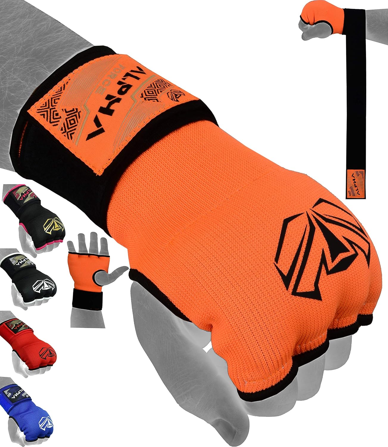 ALPHA FORCE Hand Wraps Inner Boxing Gloves Gel Mitts MMA Martial Arts MMA Fist Protector Bandages Mitts