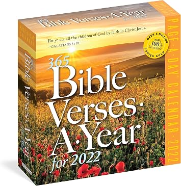 365 Bible Verses-A-Year Page-A-Day Calendar 2022