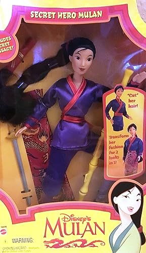Disney Muñeca Secret Hero Mulan de Mattel 1997 - Nuevo en caja