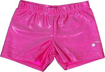 Destira Womens Mystique Gymnastic Athletic Sport Short, Berry Pink, Gymnastics, Practices, Dance, Cheer, Yoga, Adult X-Small