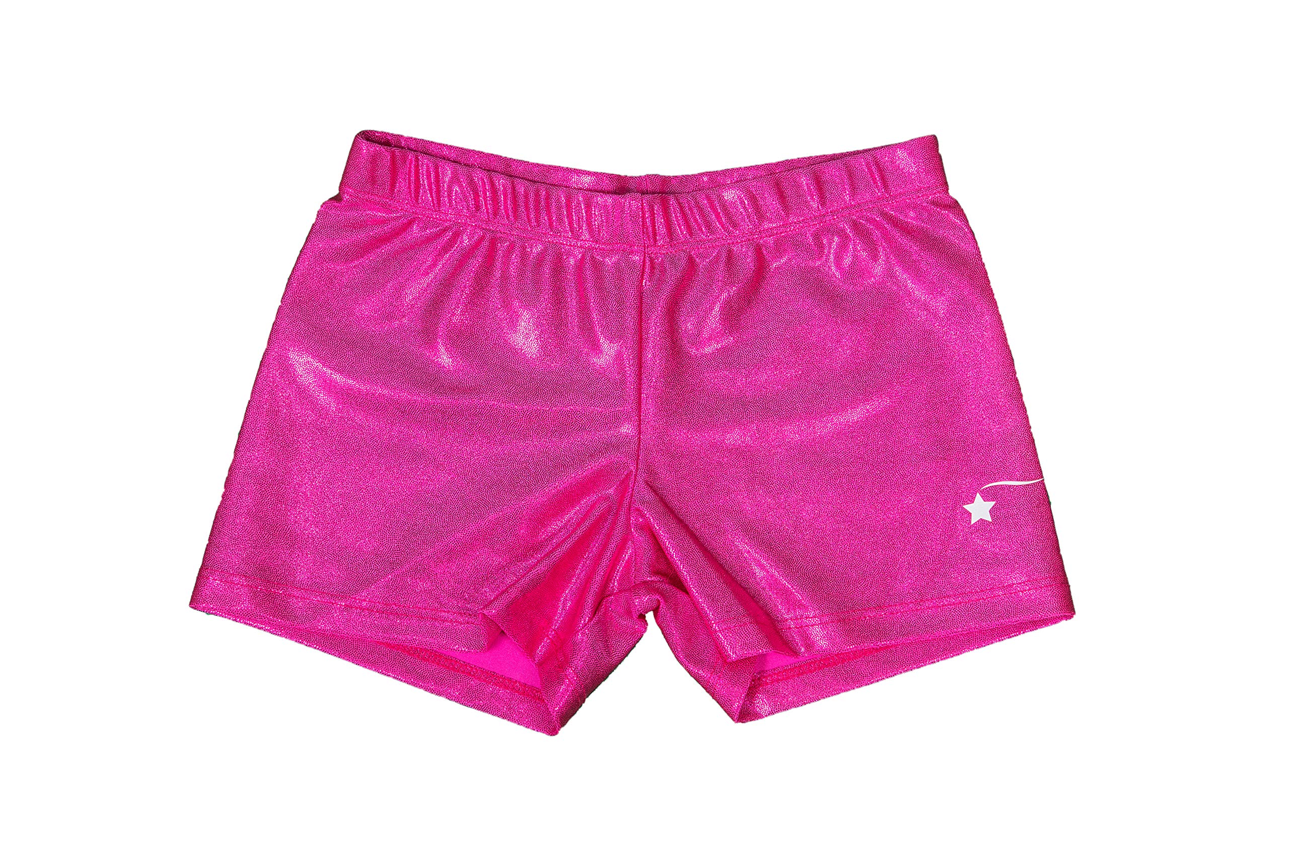 Destira Girl's Mystique Gymnastics Sport Short - Berry Pink | Child Small (6X)