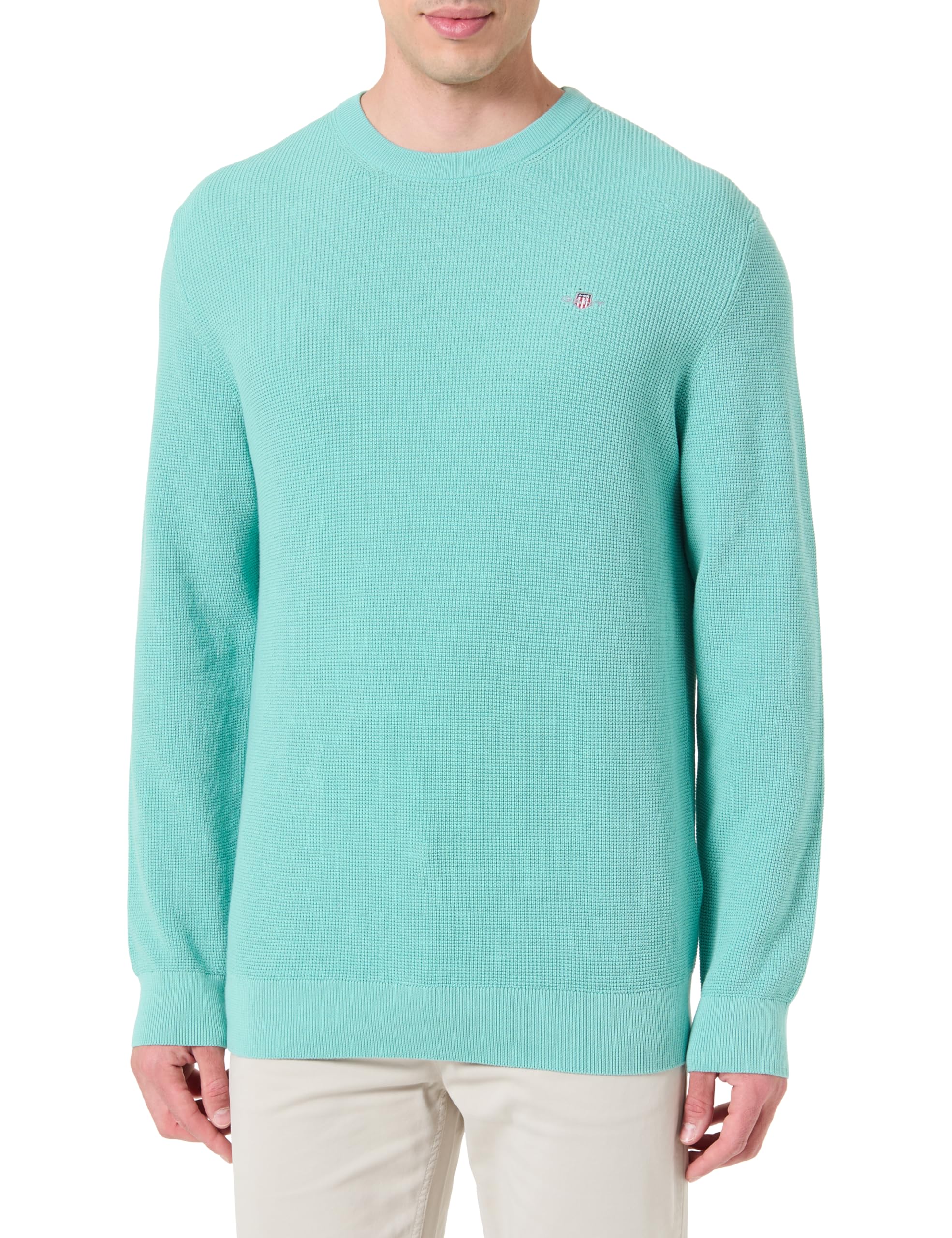 GANT Micro Textured Cotton C-Neck