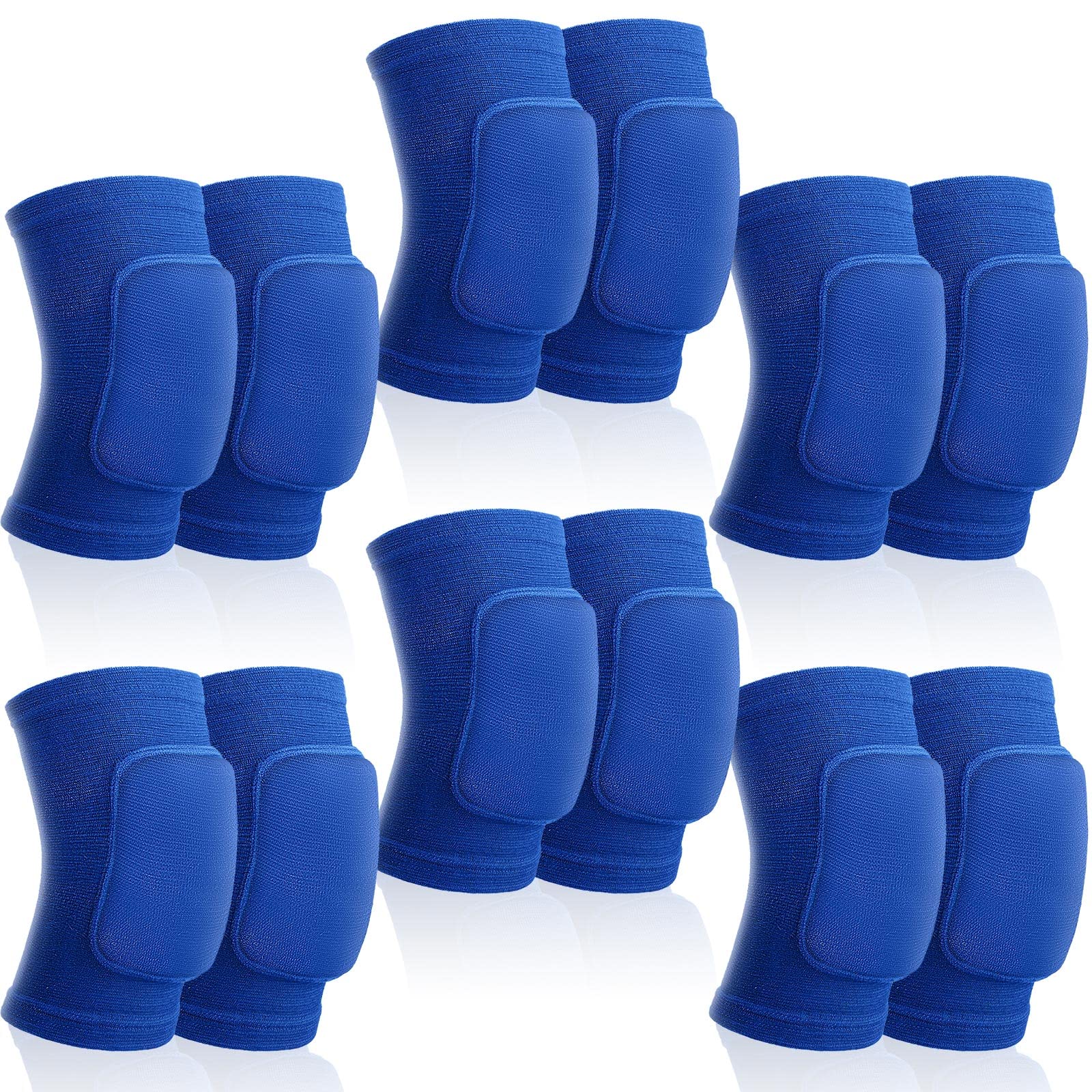 Yunsailing 6 Pairs Knee Pads for Women Men, Soft Breathable Volleyball Tactical Knee Pads Workout Protector for Basketball Football Hockey Dance