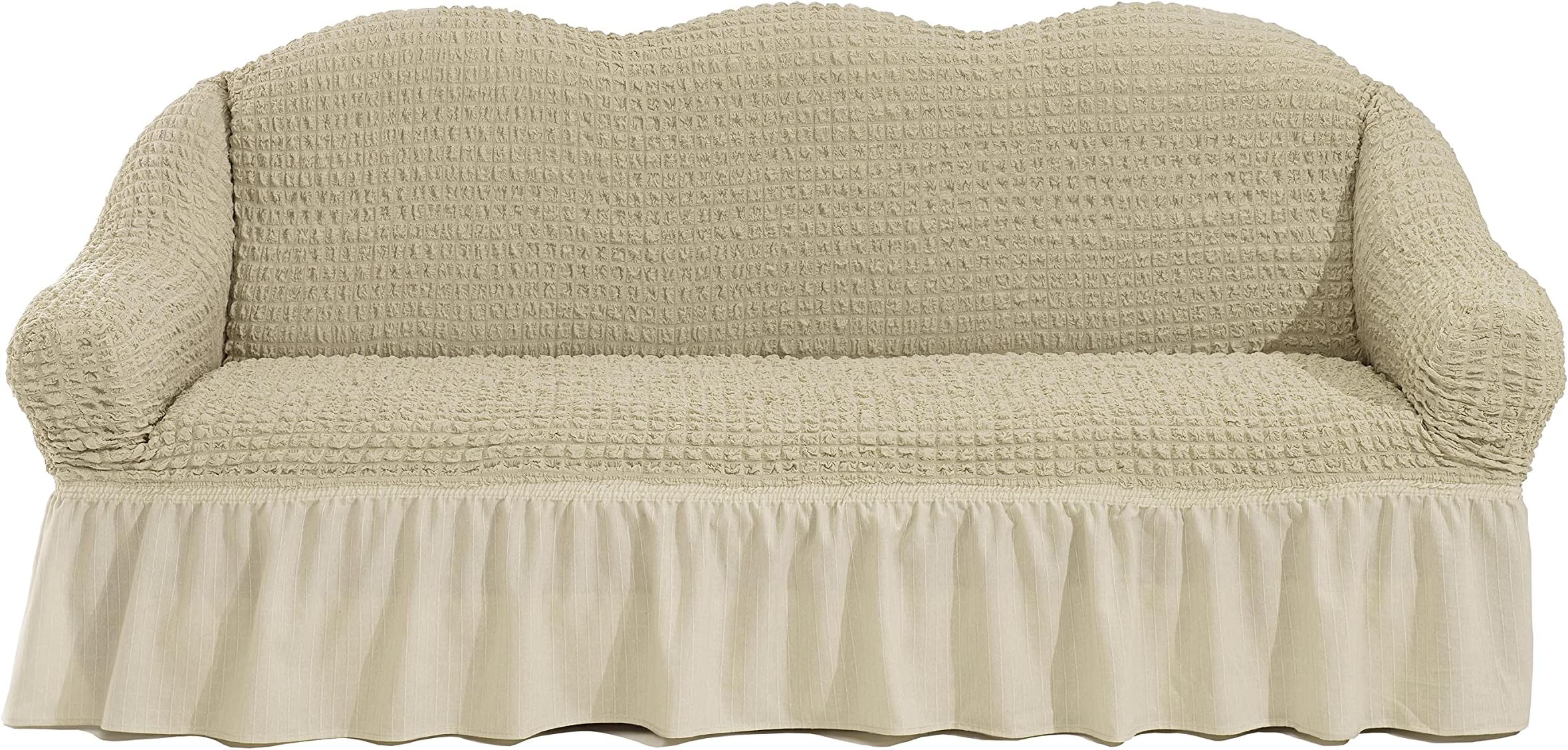 FabienneThree Seater Sofa Cover, Beige Camel