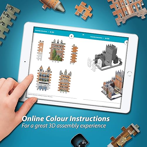 Vista 17 de Wrebbit3D Notre-Dame de Paris 3D Puzzle 830 piezas de rompecabezas Colección de castillos y catedrales