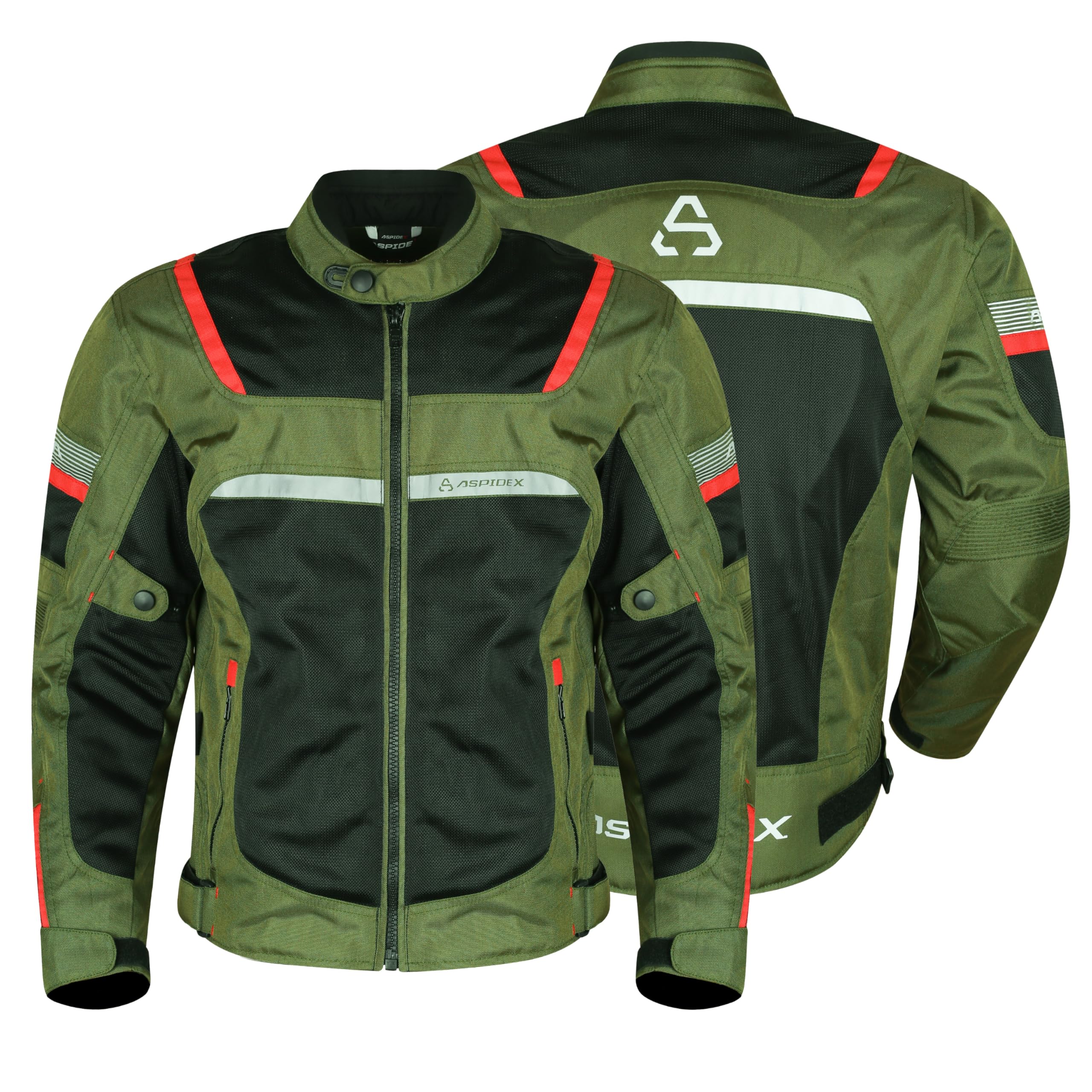 Giacca da Moto da Uomo Giacca da Tessuto da Corsa Traspirante